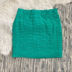 Teal Mini Skirt